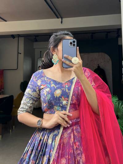 LNB 1014 BY LNB DESIGNER CHINON LEHENGA CHOLI WHOLESALER IN INDIA